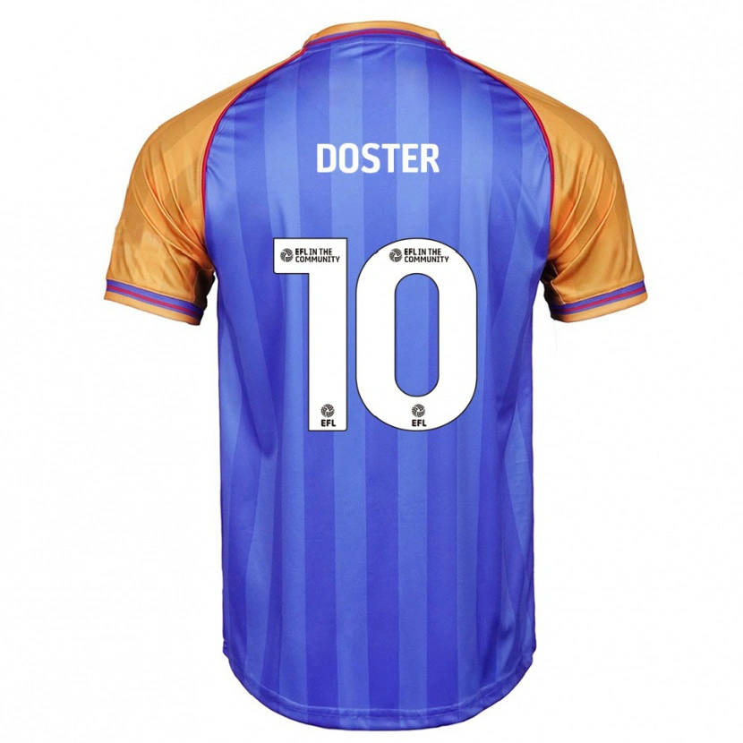 Danxen Mulher Camisola Katie Doster #10 Azul Laranja Principal 2025/26 Camisa