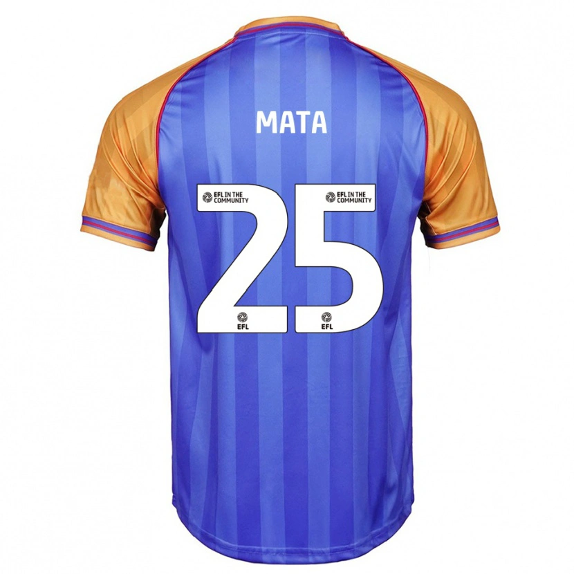 Danxen Mulher Camisola Max Mata #25 Azul Laranja Principal 2025/26 Camisa