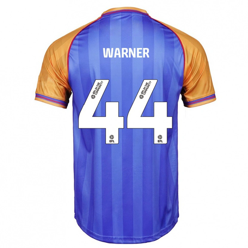 Danxen Mulher Camisola James Warner #44 Azul Laranja Principal 2025/26 Camisa