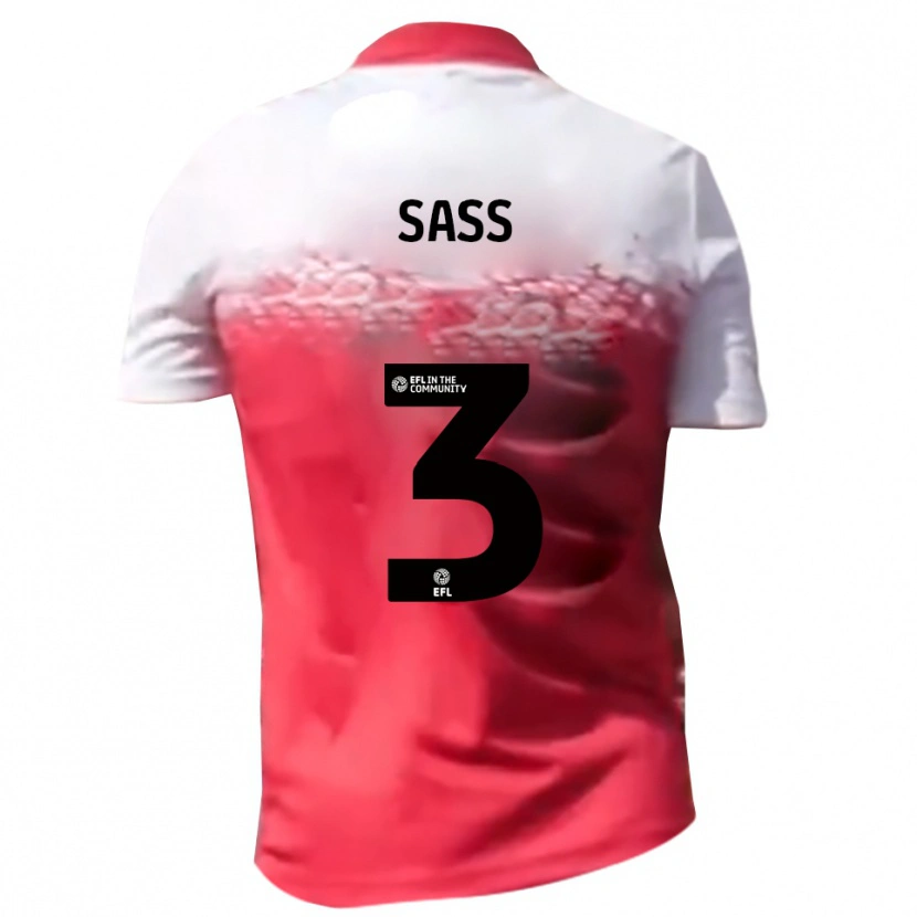 Danxen Mulher Camisola Freddie Sass #3 Vermelho Branco Principal 2025/26 Camisa