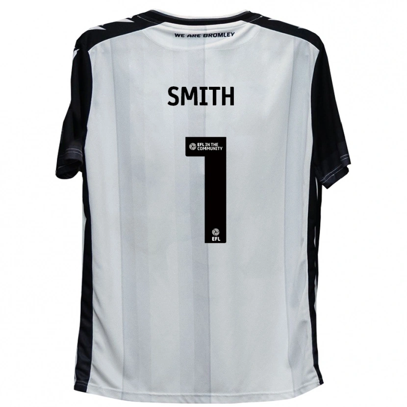 Danxen Mulher Camisola Grant Smith #1 Branco Preto Principal 2025/26 Camisa