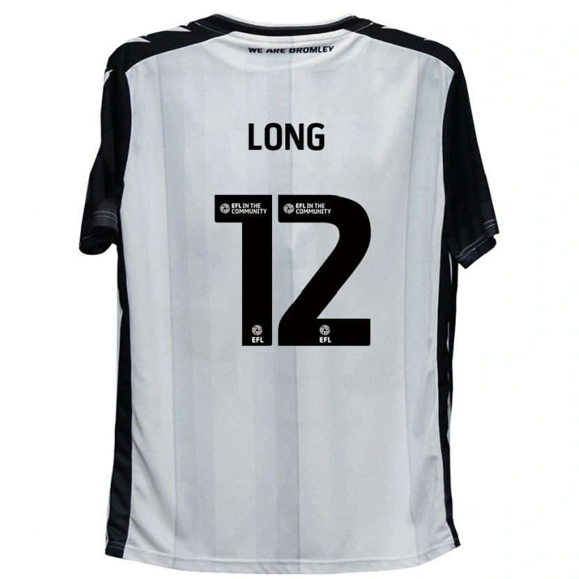 Danxen Mulher Camisola Sam Long #12 Branco Preto Principal 2025/26 Camisa