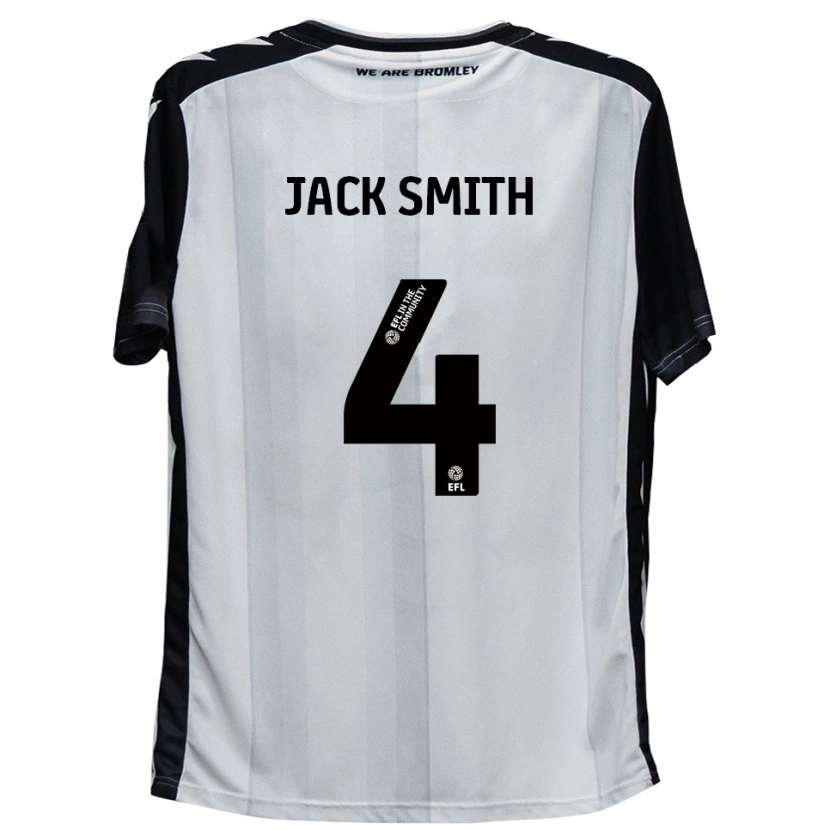 Danxen Mulher Camisola Jack Smith #4 Branco Preto Principal 2025/26 Camisa
