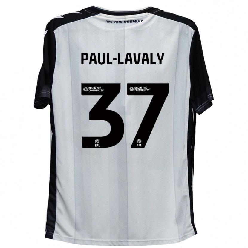Danxen Mulher Camisola Nathan Paul-Lavaly #37 Branco Preto Principal 2025/26 Camisa