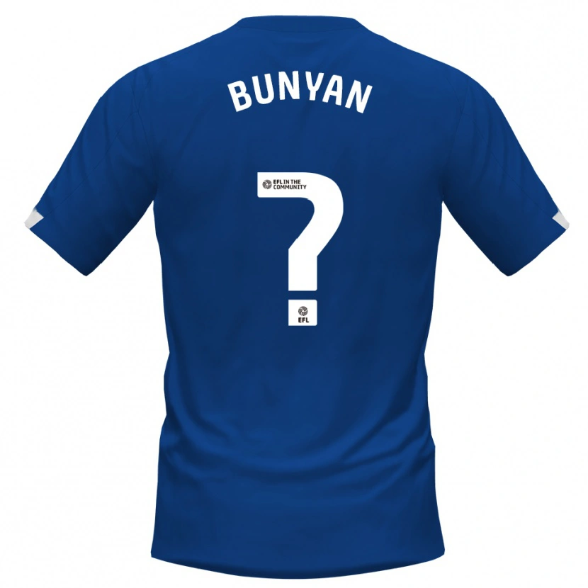 Danxen Mulher Camisola Regan Bunyan #0 Azul Branco Principal 2025/26 Camisa
