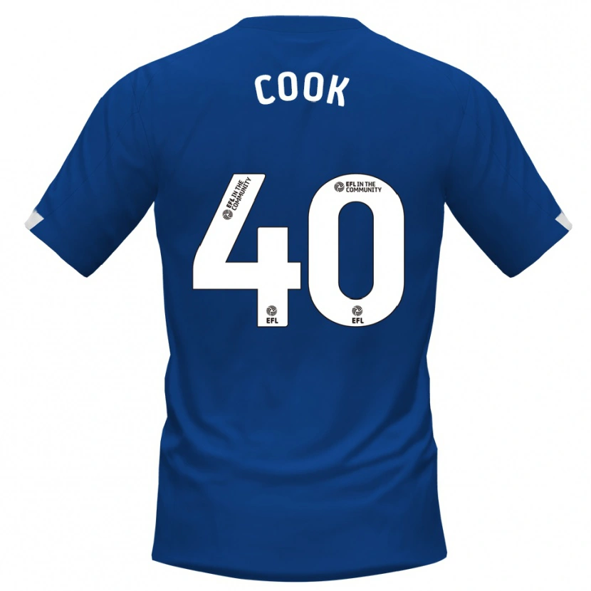 Danxen Mulher Camisola Connor Cook #40 Azul Branco Principal 2025/26 Camisa
