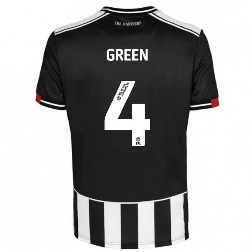 Danxen Mulher Camisola Kieran Green #4 Preto Branco Vermelho Principal 2025/26 Camisa