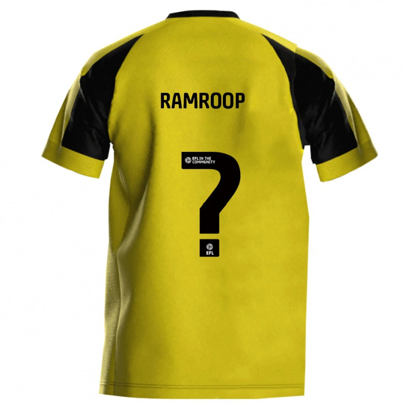 Danxen Mulher Camisola Rochelle Ramroop #0 Amarelo Cinza Principal 2025/26 Camisa