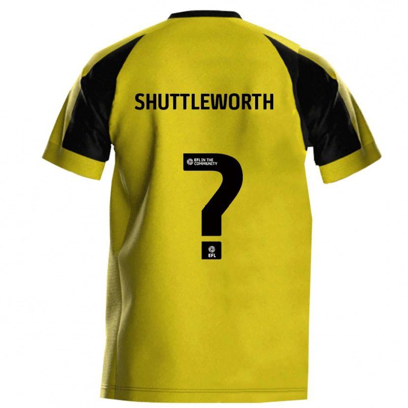 Danxen Mulher Camisola Hannah Shuttleworth #0 Amarelo Cinza Principal 2025/26 Camisa