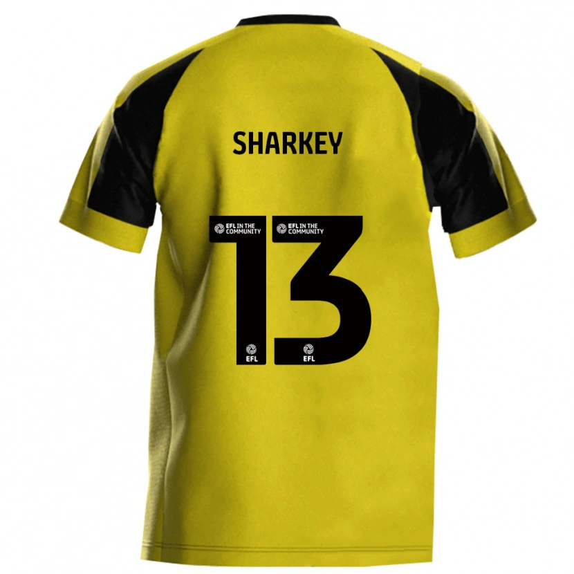 Danxen Mulher Camisola Toby Sharkey #13 Amarelo Cinza Principal 2025/26 Camisa