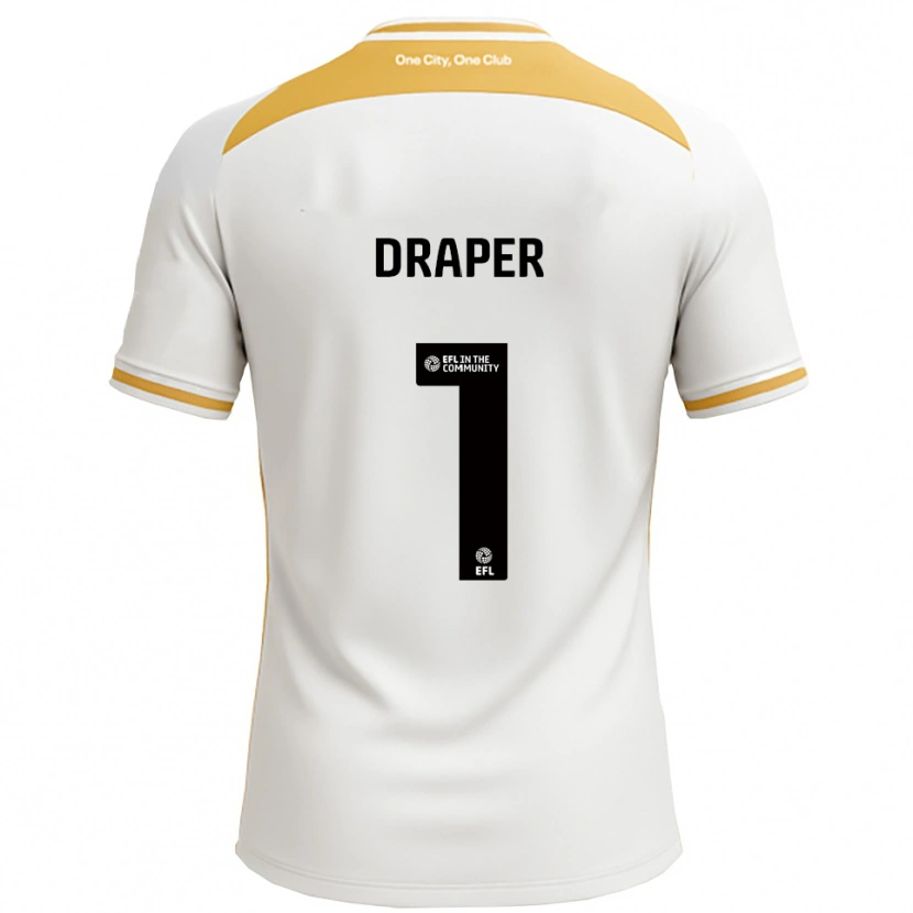 Danxen Mulher Camisola Anna Draper #1 Branco Dourado Principal 2025/26 Camisa