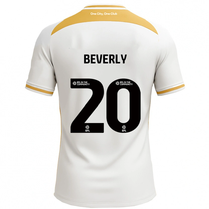 Danxen Mulher Camisola Poppy Beverly #20 Branco Dourado Principal 2025/26 Camisa