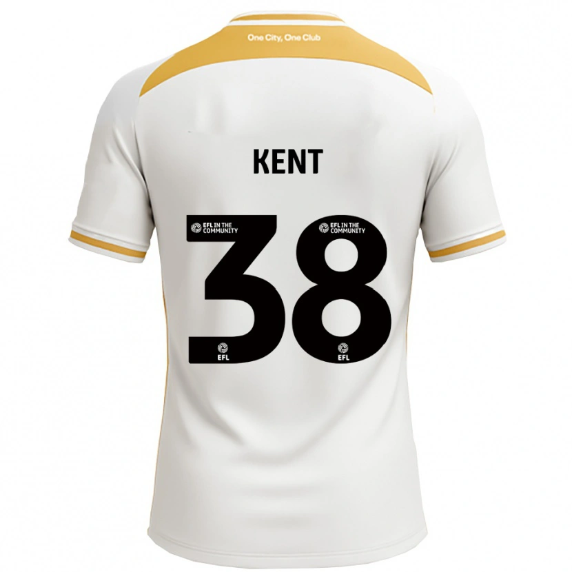Danxen Mulher Camisola Isabelle Kent #38 Branco Dourado Principal 2025/26 Camisa