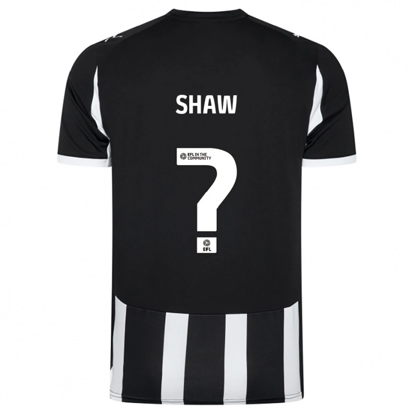 Danxen Mulher Camisola Ashton Shaw #0 Preto Branco Principal 2025/26 Camisa