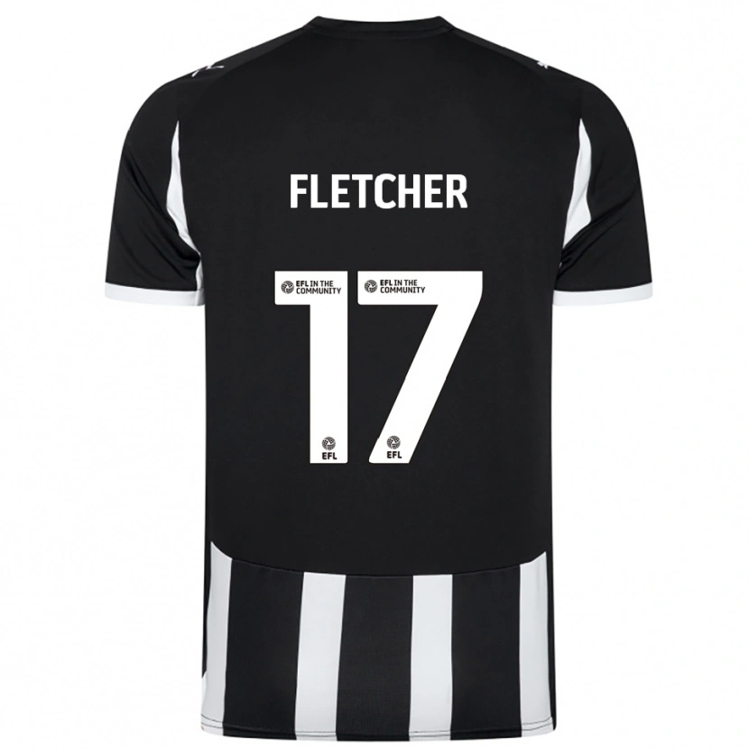 Danxen Mulher Camisola Luca Fletcher #17 Preto Branco Principal 2025/26 Camisa