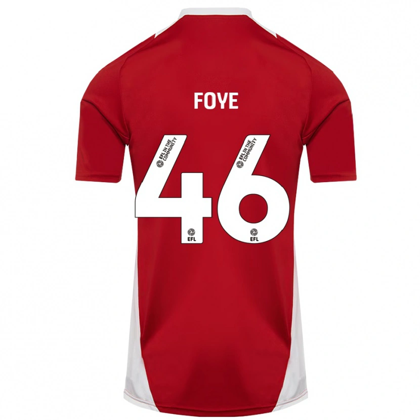 Danxen Mulher Camisola Owen Foye #46 Vermelho Branco Dourado Principal 2025/26 Camisa