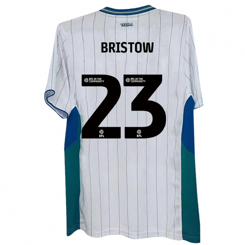 Danxen Mulher Camisola Ethan Bristow #23 Branco Verde Azul Principal 2025/26 Camisa