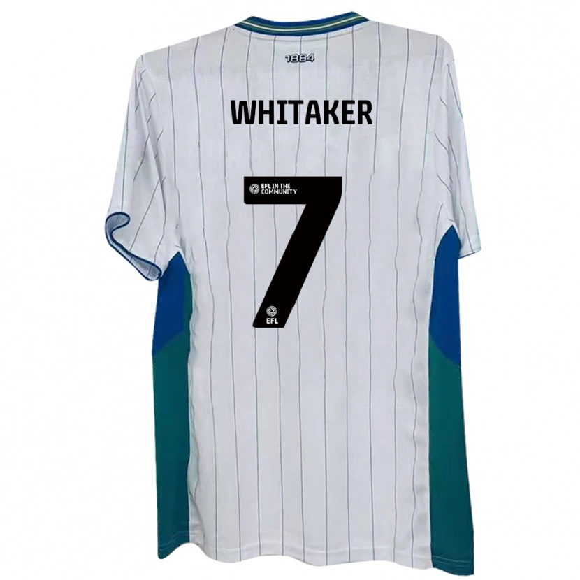 Danxen Mulher Camisola Charlie Whitaker #7 Branco Verde Azul Principal 2025/26 Camisa