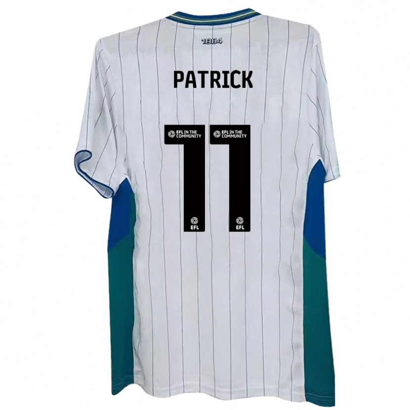 Danxen Mulher Camisola Omari Patrick #11 Branco Verde Azul Principal 2025/26 Camisa