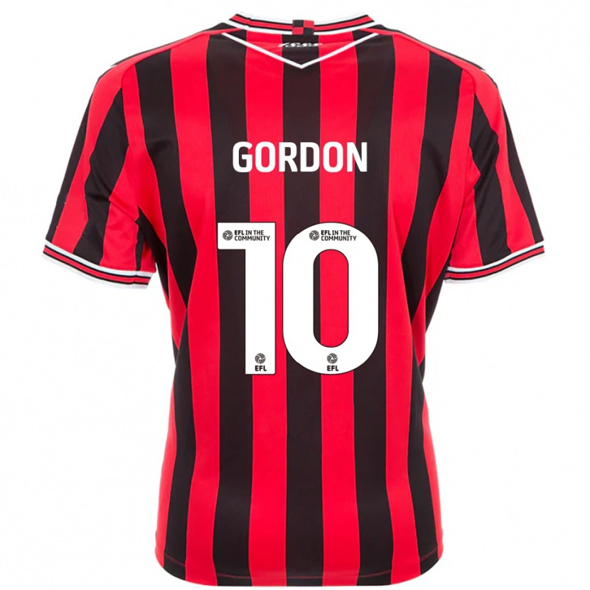 Danxen Mulher Camisola Josh Gordon #10 Vermelho Preto Principal 2025/26 Camisa