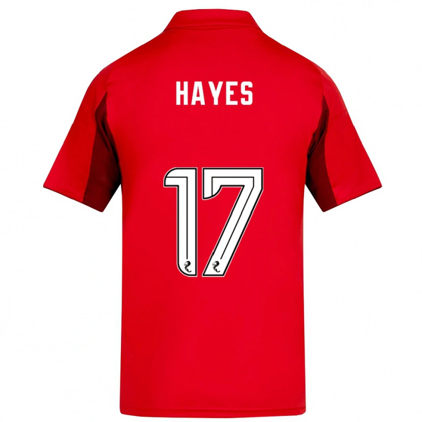 Danxen Mulher Camisola Jonny Hayes #17 Vermelho Vinho Principal 2025/26 Camisa