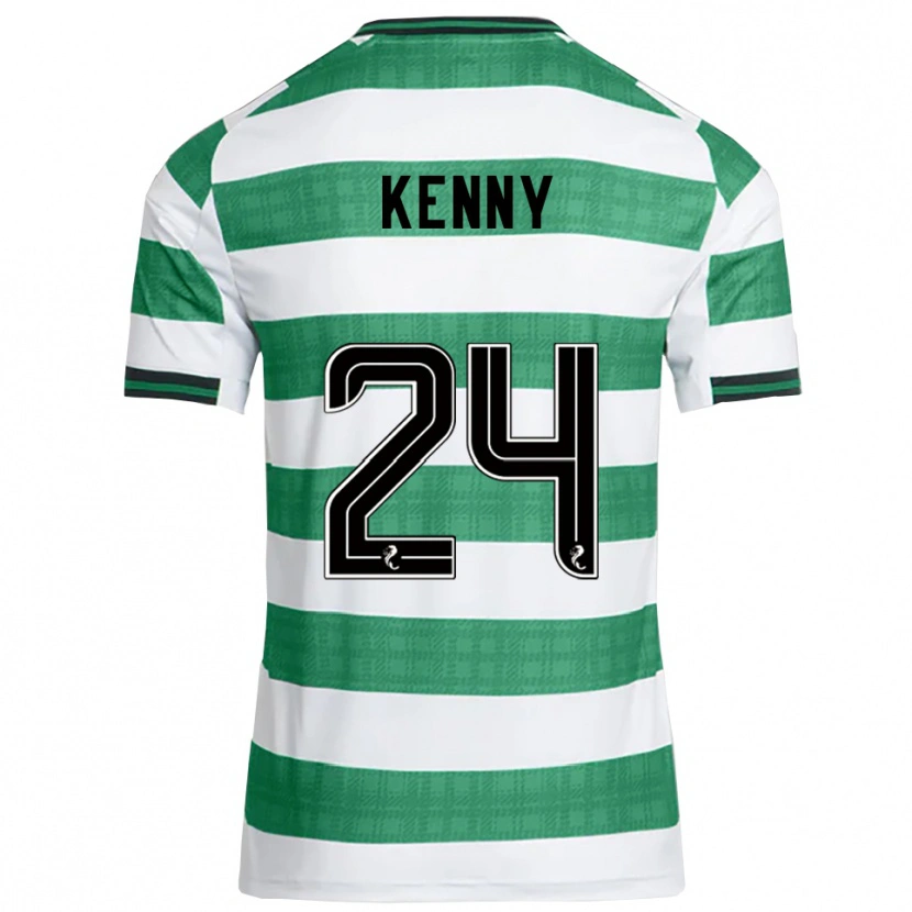 Danxen Mulher Camisola Johnny Kenny #24 Verde Branco Principal 2025/26 Camisa