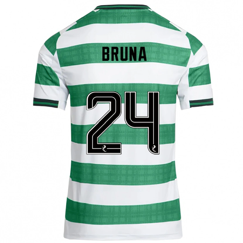 Danxen Mulher Camisola Bruna Lourenço #24 Verde Branco Principal 2025/26 Camisa