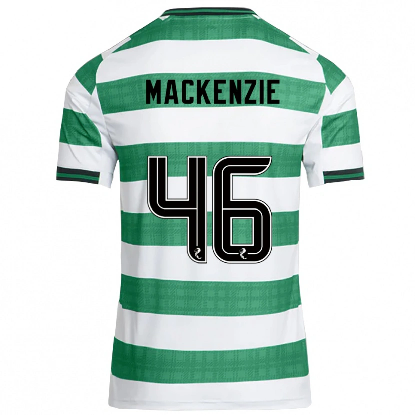 Danxen Mulher Camisola Magnus Mackenzie #46 Verde Branco Principal 2025/26 Camisa
