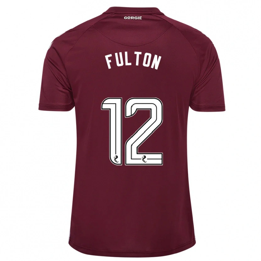 Danxen Mulher Camisola Ryan Fulton #12 Vinho Branco Principal 2025/26 Camisa