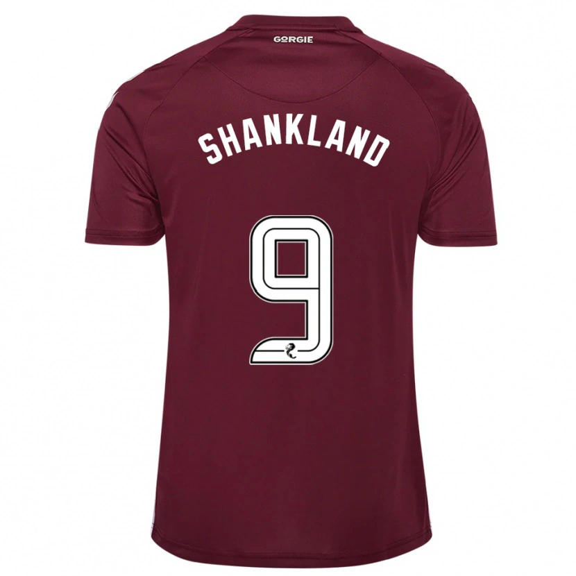 Danxen Mulher Camisola Lawrence Shankland #9 Vinho Branco Principal 2025/26 Camisa