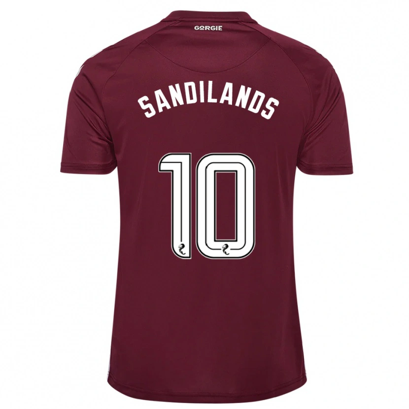 Danxen Mulher Camisola Callum Sandilands #10 Vinho Branco Principal 2025/26 Camisa