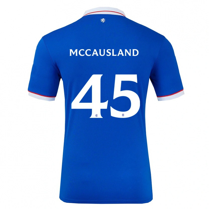 Danxen Mulher Camisola Ross Mccausland #45 Azul Branco Principal 2025/26 Camisa
