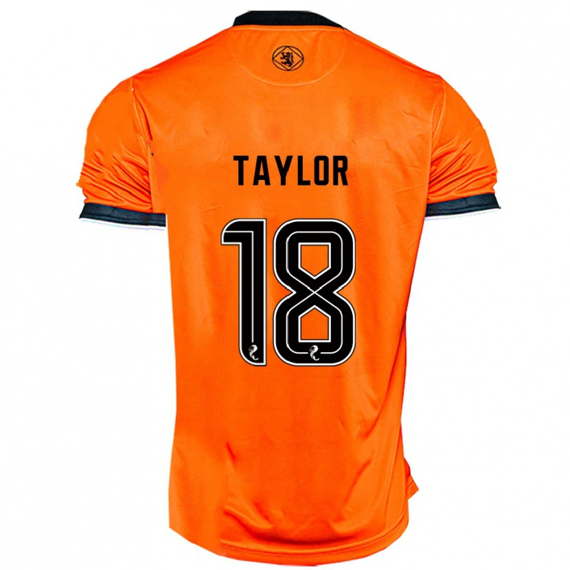 Danxen Mulher Camisola Amy Taylor #18 Laranja Preto Principal 2025/26 Camisa