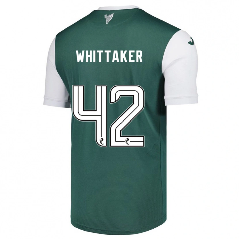 Danxen Mulher Camisola Rory Whittaker #42 Verde Branco Principal 2025/26 Camisa