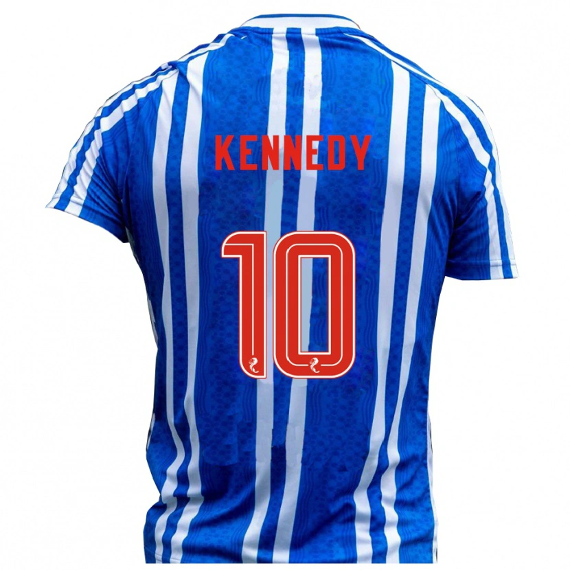 Danxen Mulher Camisola Matty Kennedy #10 Azul Branco Principal 2025/26 Camisa