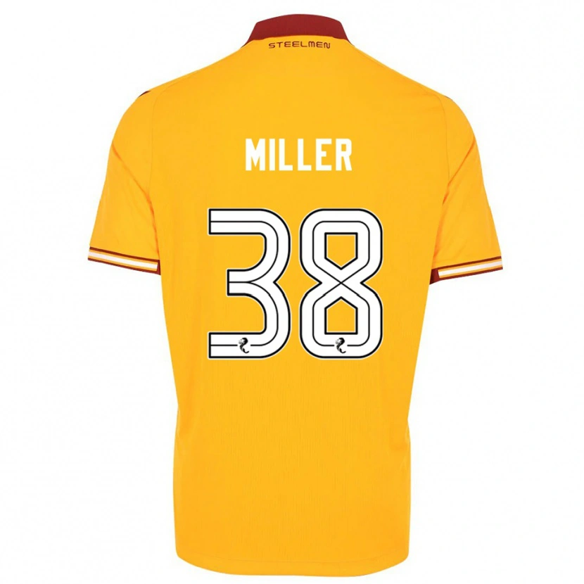Danxen Mulher Camisola Lennon Miller #38 Amarelo Vinho Principal 2025/26 Camisa