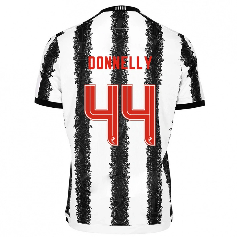 Danxen Mulher Camisola Liam Donnelly #44 Branco Preto Principal 2025/26 Camisa