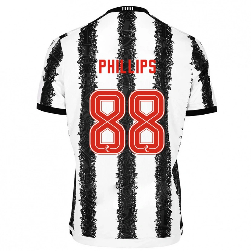 Danxen Mulher Camisola Killian Phillips #88 Branco Preto Principal 2025/26 Camisa
