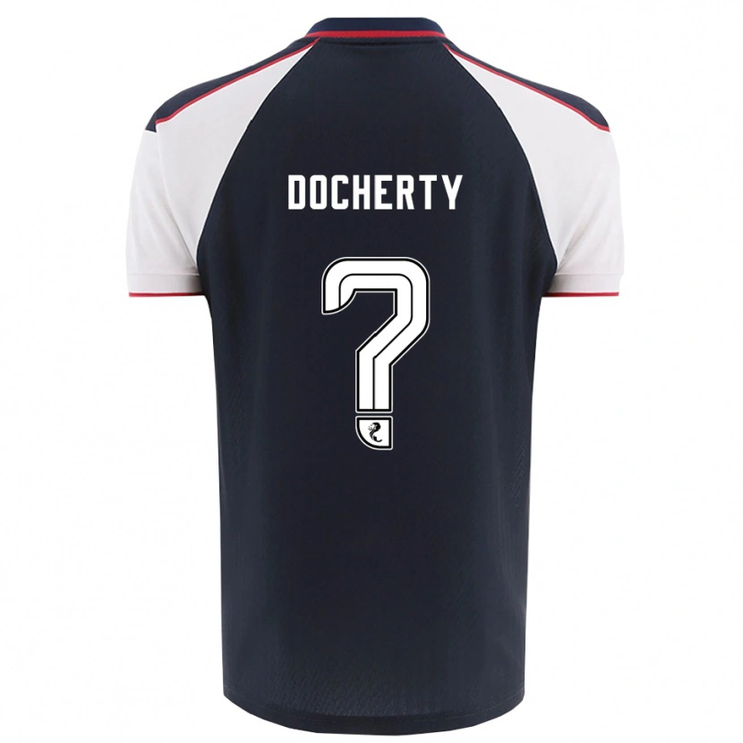 Danxen Mulher Camisola Rachel Docherty #0 Azul Marinho Branco Principal 2025/26 Camisa