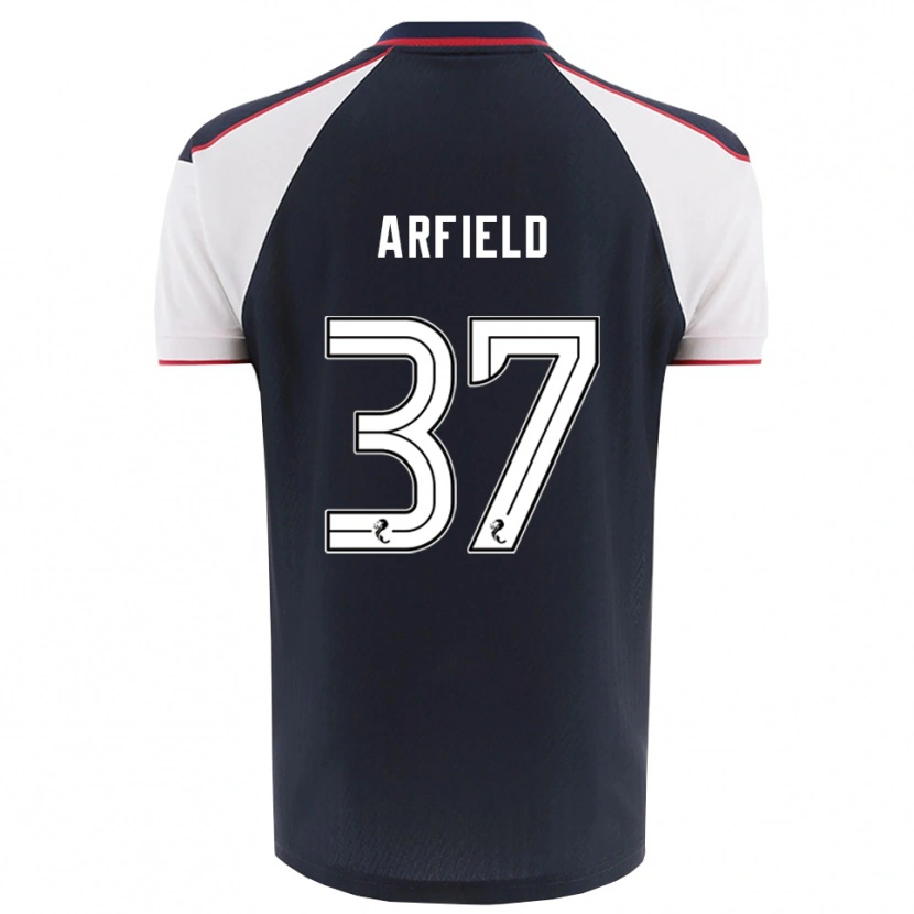 Danxen Mulher Camisola Scott Arfield #37 Azul Marinho Branco Principal 2025/26 Camisa
