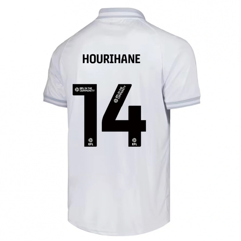 Danxen Mulher Camisola Conor Hourihane #14 Branco Cinza Preto Alternativa 2025/26 Camisa