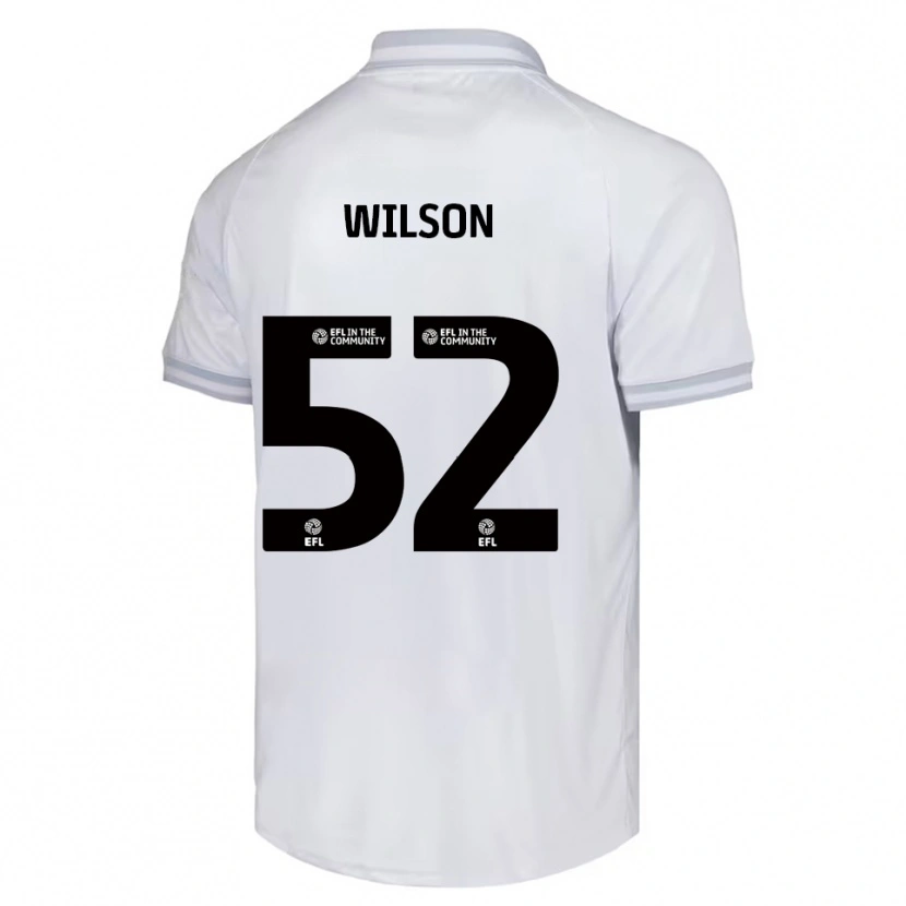 Danxen Mulher Camisola Aston Wilson #52 Branco Cinza Preto Alternativa 2025/26 Camisa