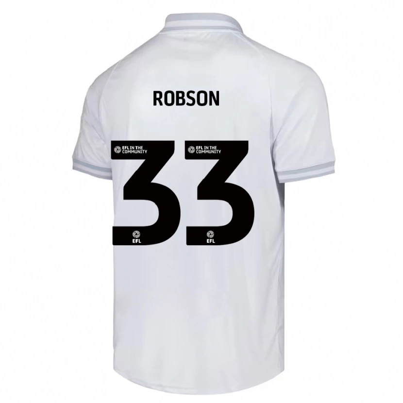 Danxen Mulher Camisola Robson Woodcock #33 Branco Cinza Preto Alternativa 2025/26 Camisa