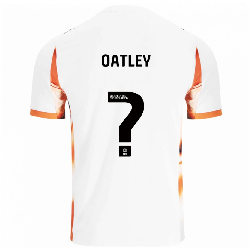 Danxen Mulher Camisola Lauren Oatley #0 Branco Laranja Preto Alternativa 2025/26 Camisa