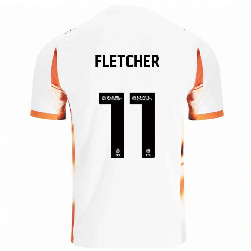 Danxen Mulher Camisola Ashley Fletcher #11 Branco Laranja Preto Alternativa 2025/26 Camisa