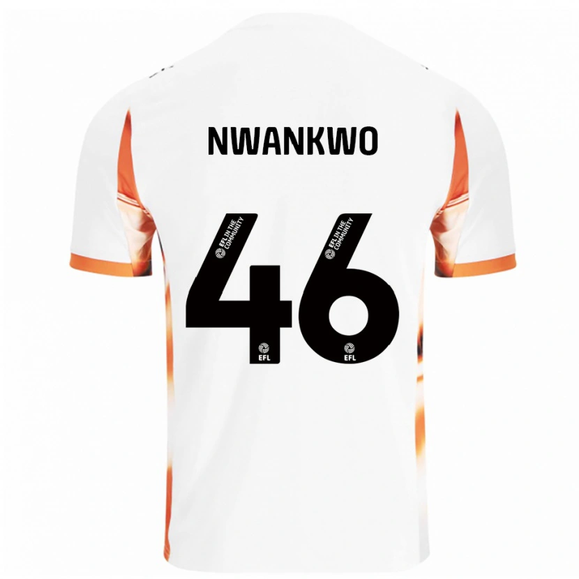 Danxen Mulher Camisola Oluchukwu Nwankwo #46 Branco Laranja Preto Alternativa 2025/26 Camisa