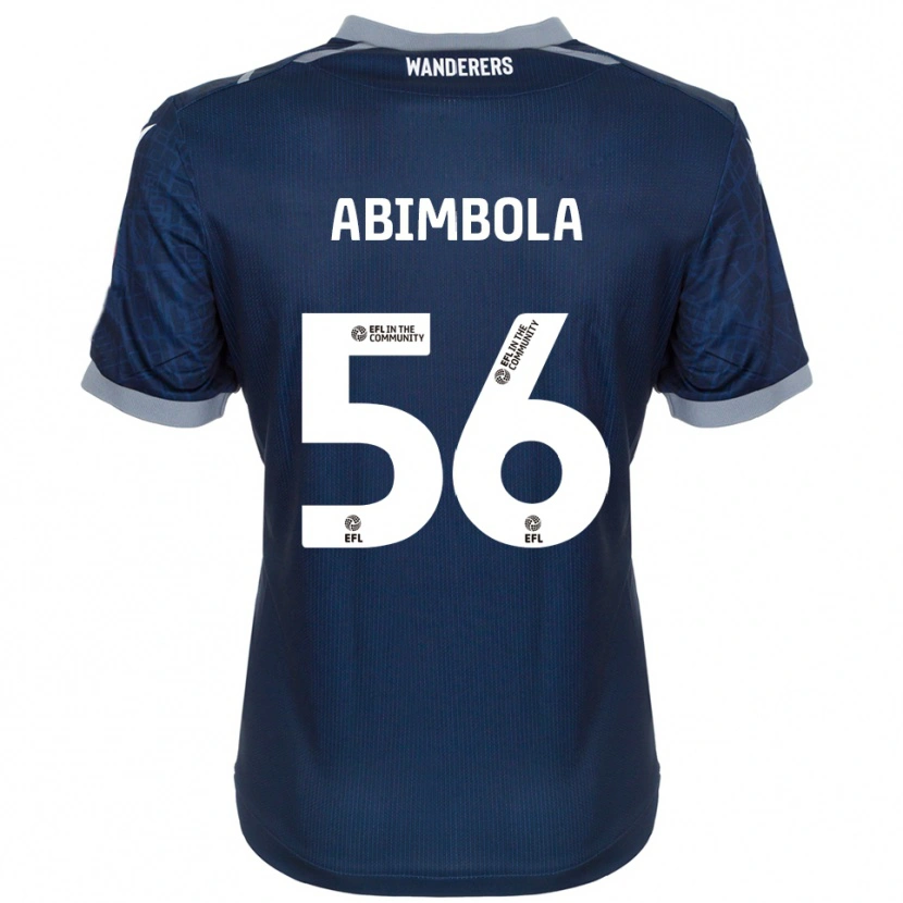 Danxen Mulher Camisola David Abimbola #56 Azul Marinho Cinza Alternativa 2025/26 Camisa