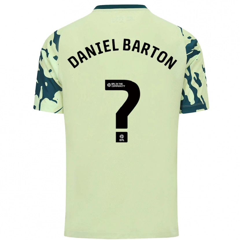 Danxen Mulher Camisola Daniel Barton #0 Verde Escuro Alternativa 2025/26 Camisa