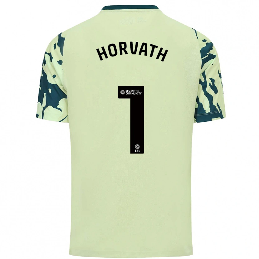 Danxen Mulher Camisola Ethan Horvath #1 Verde Escuro Alternativa 2025/26 Camisa