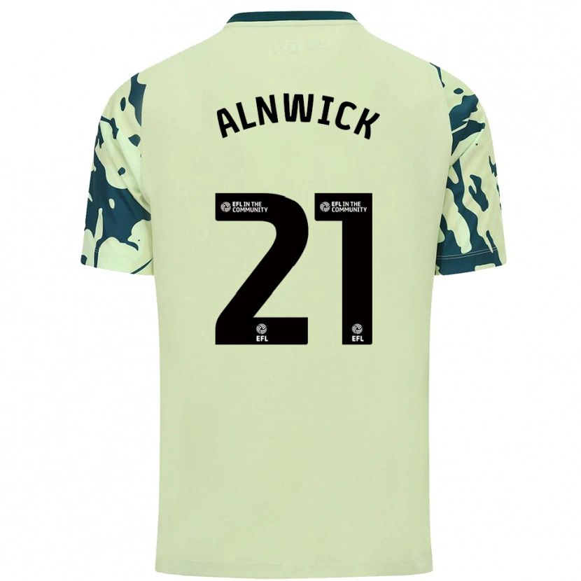 Danxen Mulher Camisola Jak Alnwick #21 Verde Escuro Alternativa 2025/26 Camisa